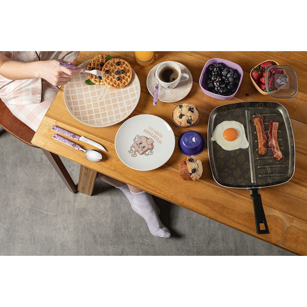 FAQUEIRO INOX 16PC GROOVY BREAK LAV