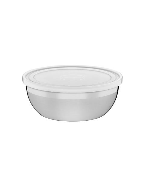 POTE REDONDO ACO INOX COM TAMPA