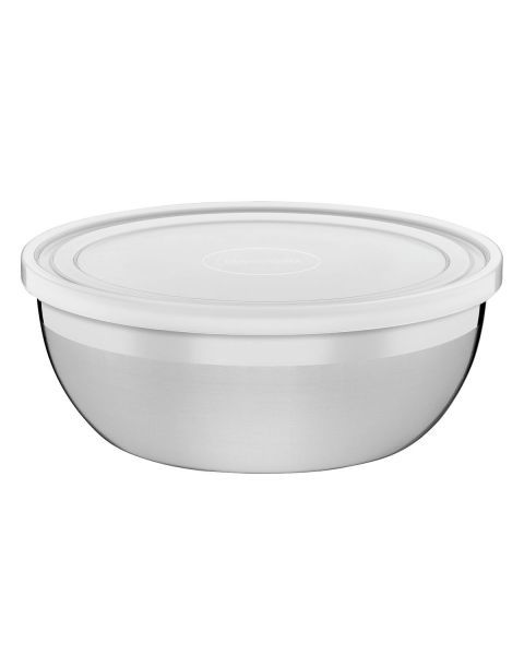 POTE REDONDO ACO INOX COM TAMPA