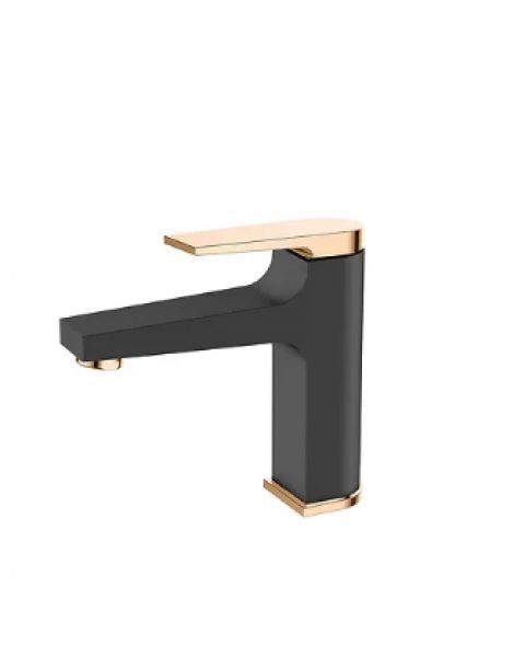 Misturador Monocomando Black Matte Volante Rose Gold 