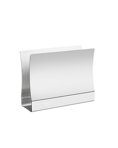 PORTA GUARDANAPO ACO INOX QUADRATA