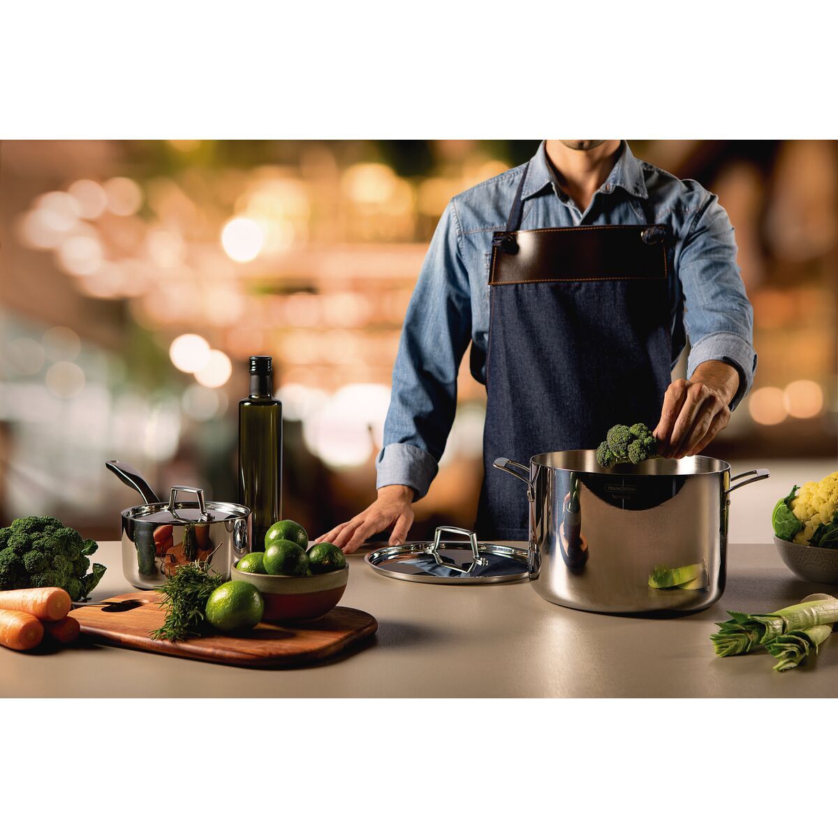 CALDEIRAO ACO INOX C/ALCAS GRANO