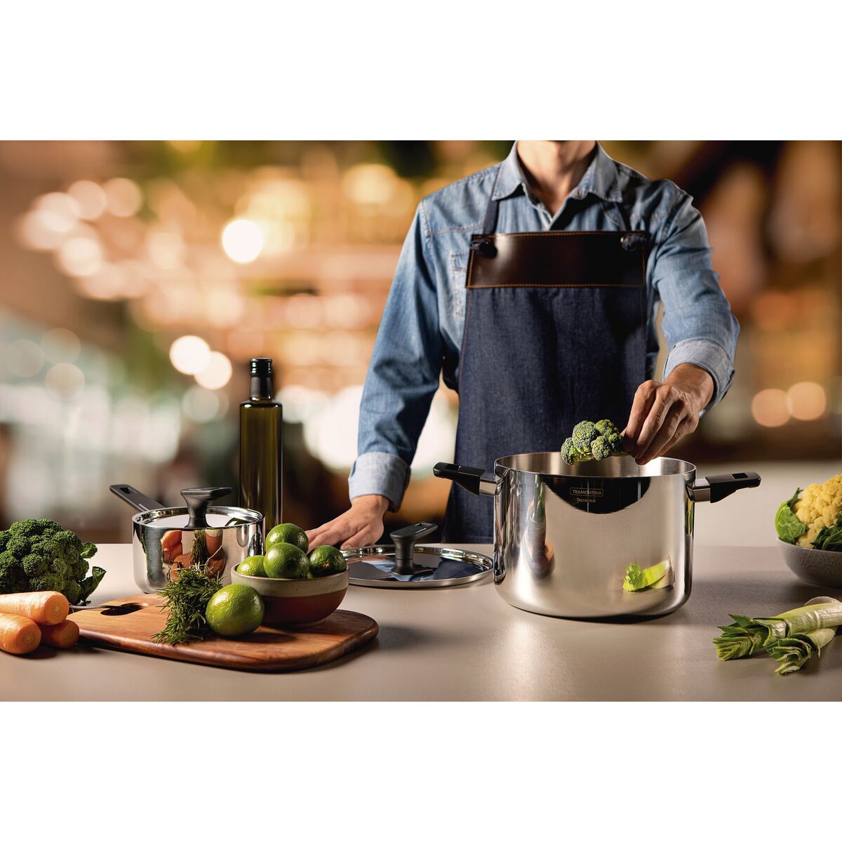 CALDEIRAO ACO INOX C/ALCA GRANO BAQ