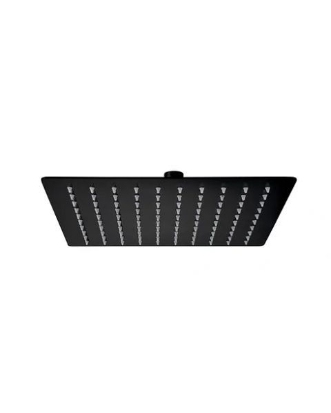 CHUVEIRO SLIM 30X30 EM AÇO BLACK MATE 304 LX57B TTD409