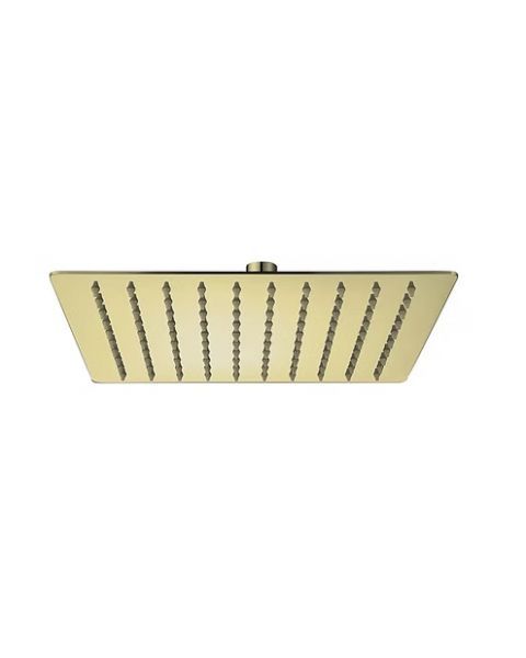 CHUVEIRO SLIM 30X30 EM AÇO OURO ESCOVADO 304 LX57OE TTD409