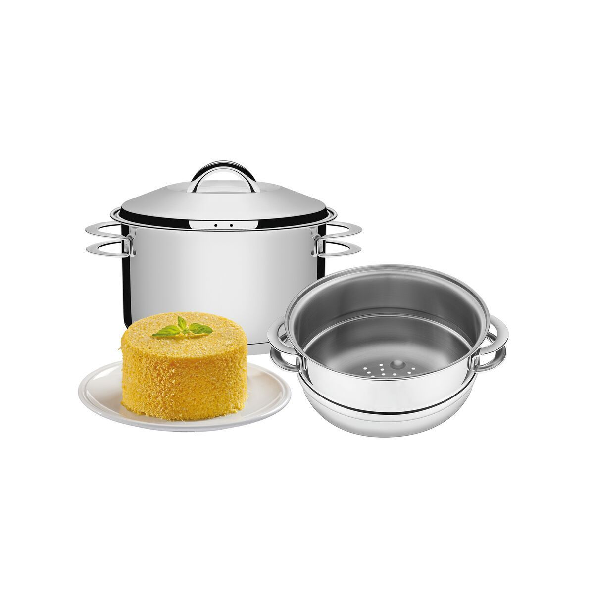 CUSCUZEIRA ACO INOX 2 PCS