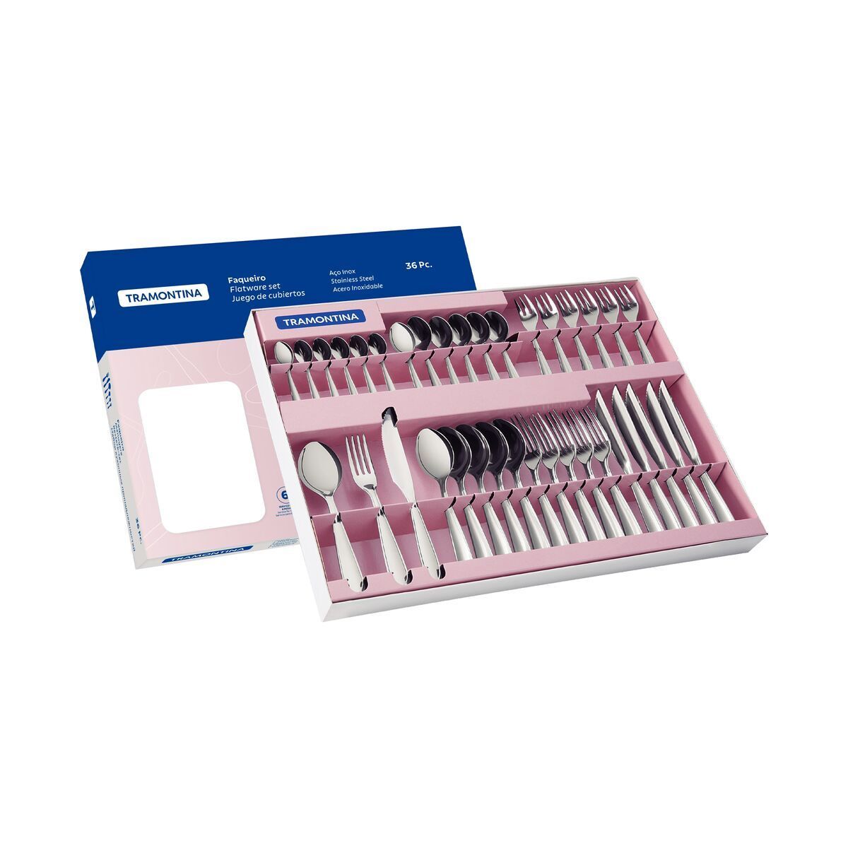 FAQUEIRO ACO INOX 36 PCS LAGUNA