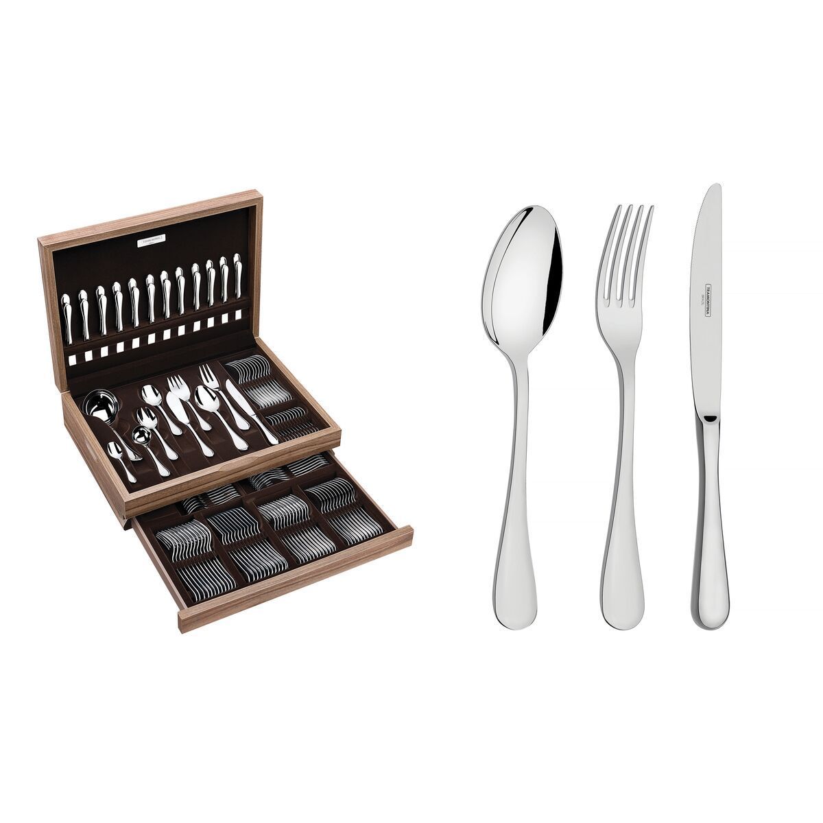 FAQUEIRO ACO INOX 130PCS C/ESTOJO