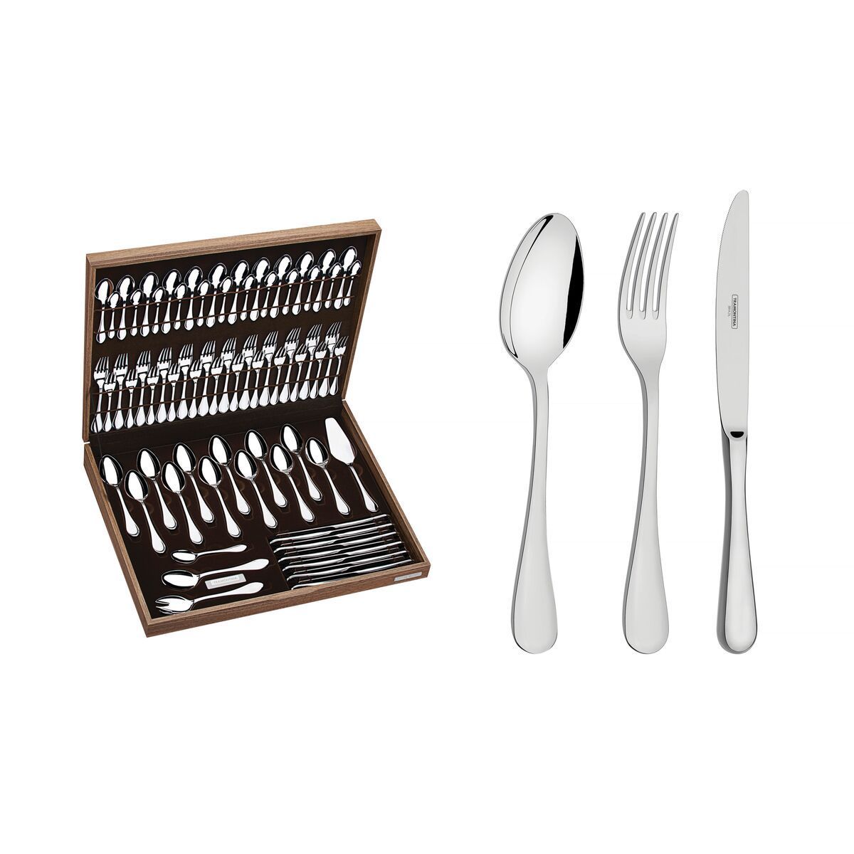 FAQUEIRO ACO INOX 76PCS C/ESTOJO