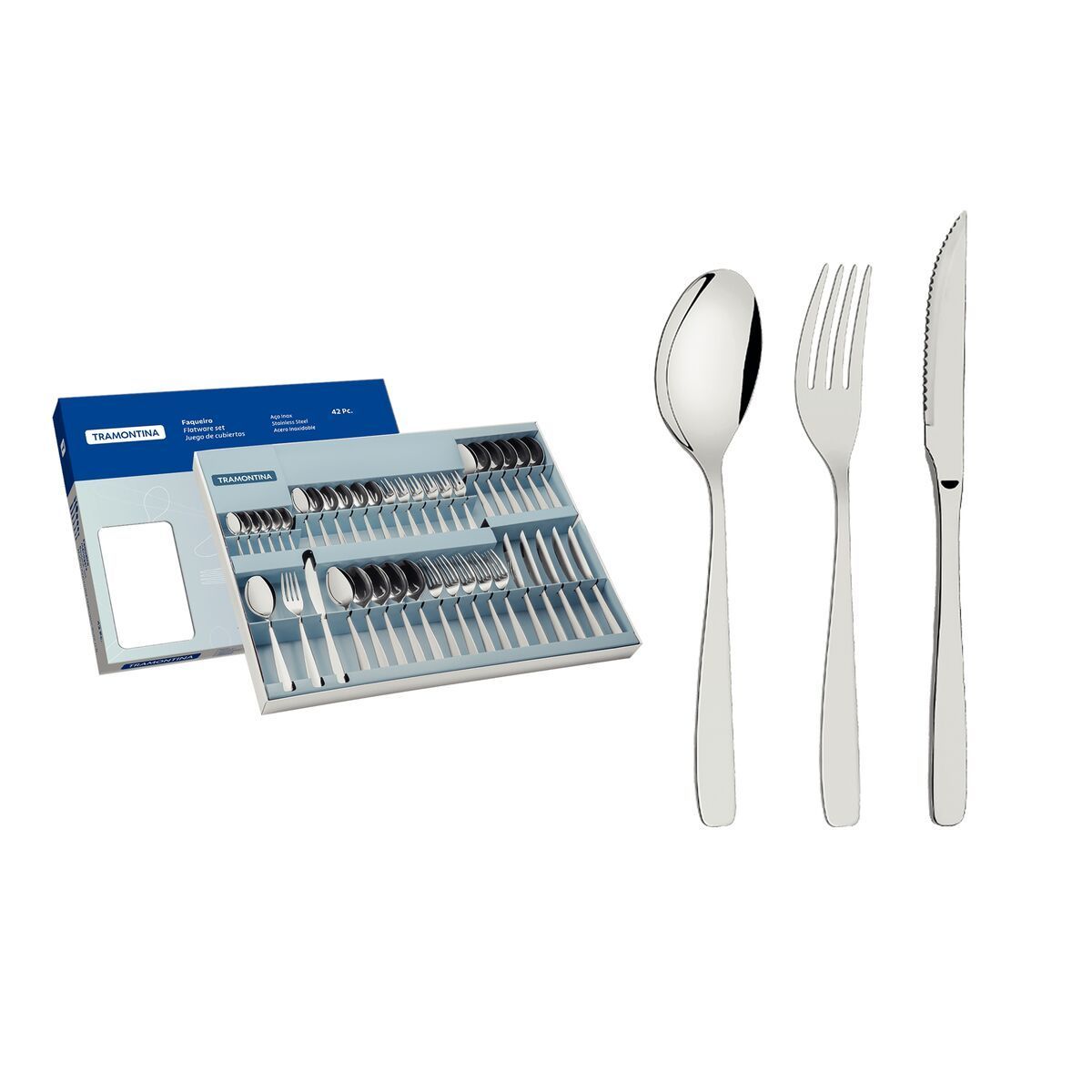 FAQUEIRO ACO INOX 42PCS COSMOS