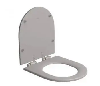 Transforme Seu Banheiro com o Assento Poliéster Slow Close LK/Carrara Cinza Antracite Deca 
