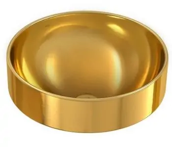 Cuba de Sobrepor Redonda Dourada Deca 400mm: Elegância e Praticidade para Seu Banheiro 