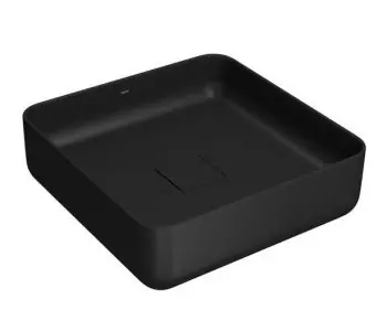 Transforme Seu Espaço com a Cuba Quadrada de Apoio 40cm Ébano Fosco L.11040.94 Deca 