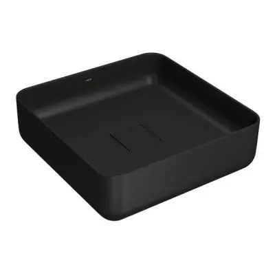 Transforme Seu Espaço com a Cuba Quadrada de Apoio 40cm Ébano Fosco L.11040.94 Deca 