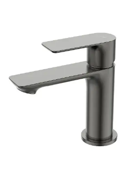 Misturador monocomando de mesa bica baixa para lavatório Linha MYKONOS Cinza