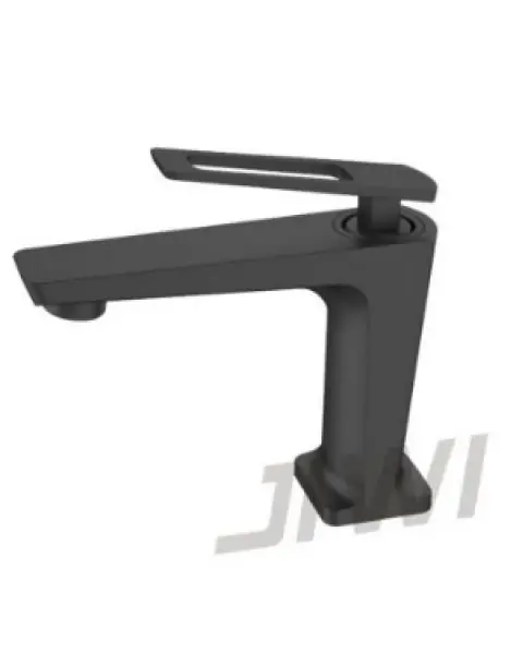 Misturador monocomando de mesa bica baixa para lavatório Linha TUNES - Preto Fosco