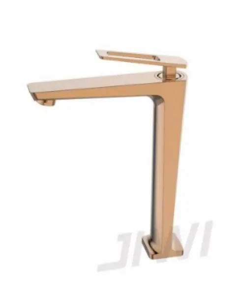 Misturador monocomando de mesa bica alta para lavatório Linha TUNES Rose Gold
