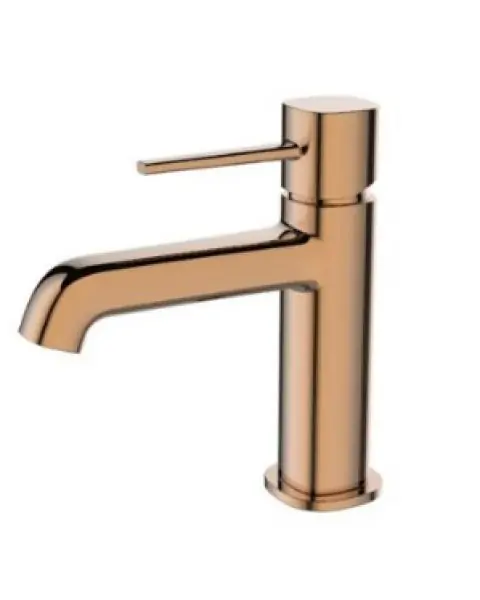 Misturador monocomando de mesa bica baixa para lavatório Linha MÔNACO Rose Gold