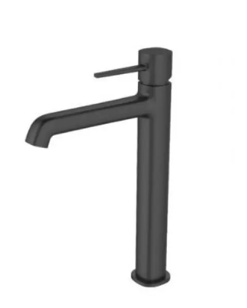 Misturador monocomando de mesa bica alta para lavatório Linha MÔNACO Black