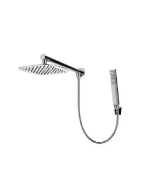 Kit chuveiro parede desviador ducha manual Redondo 22*22 cm