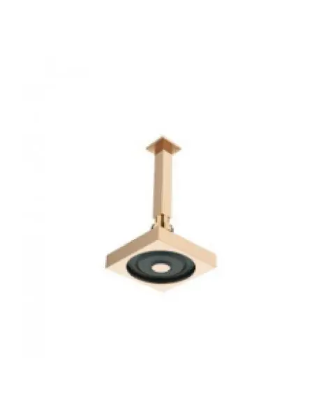 Ducha quadrada de teto com haste quadrada - Rose Gold