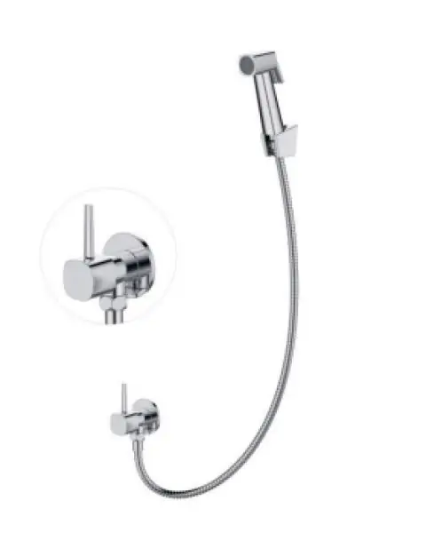 Ducha Higiênica com Registro sem Derivação  Mônaco Cromada