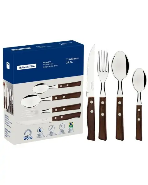 FAQUEIRO INOX 24PC TRADICIONAL