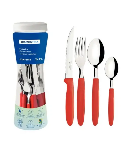 FAQUEIRO INOX 24PC IPANEMA VER