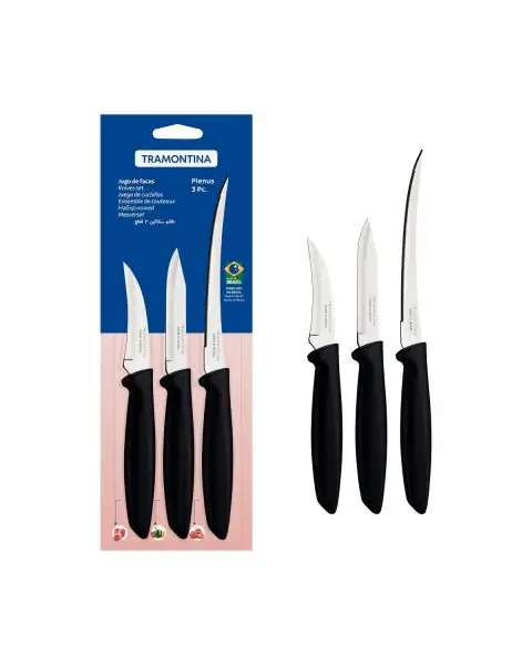 JOGO FACAS INOX 3PC PLENUS PRE