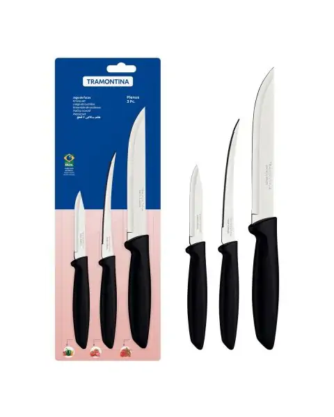 JOGO FACAS INOX 3PC PLENUS PRE