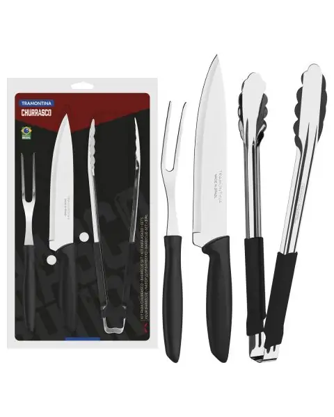 KIT CHURRASCO INOX 3PC PLENUS MAR