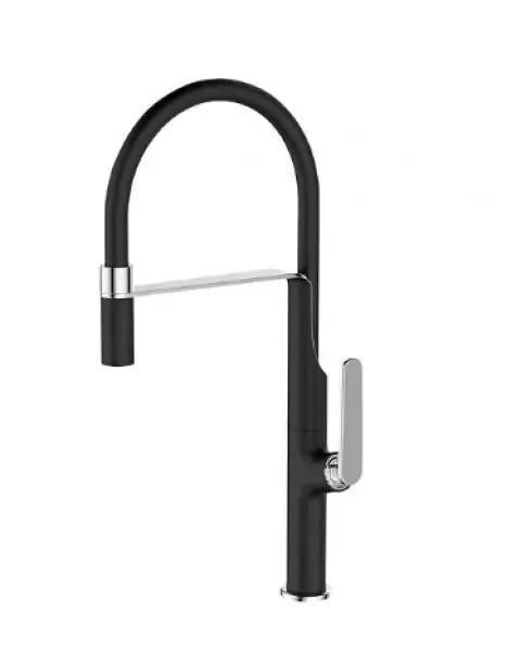 Misturador Monocomando Bica Remov&iacute;vel Black Matte LX1238B
