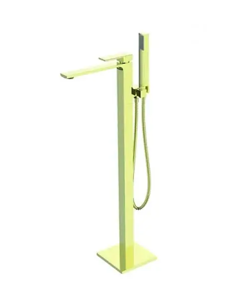 Misturador Pedestal para Banheira de Imersão Ouro Escovado