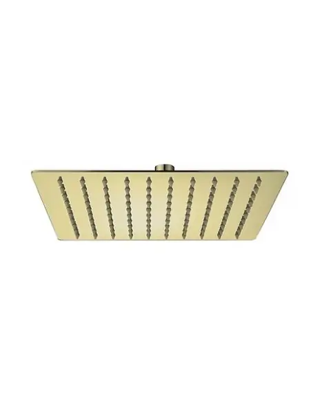 CHUVEIRO SLIM 30X30 EM AÇO OURO ESCOVADO 304 LX57OE TTD409