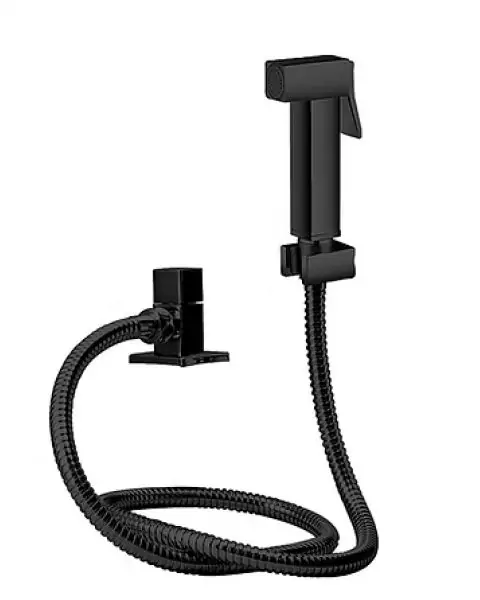 CONJ. DE REGISTRO C/ DUCHA BLACK MATTE