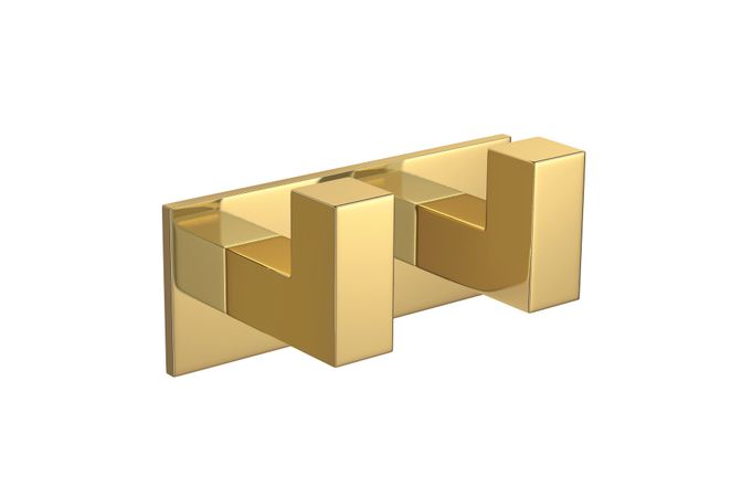 Cabide Duplo Deca Quadrattta-GL: Elegância e Praticidade para Seu Banheiro 