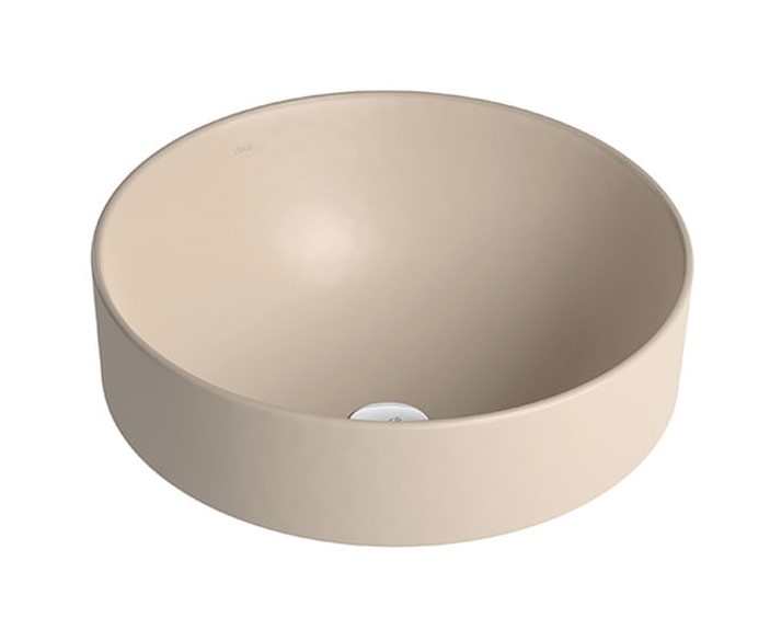 Elegância e Praticidade no Banheiro com a Cuba de Sobrepor Redonda Marfim L.1050.21 Deca 