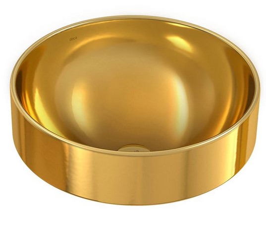 Cuba de Sobrepor Redonda Dourada Deca 400mm: Elegância e Praticidade para Seu Banheiro 